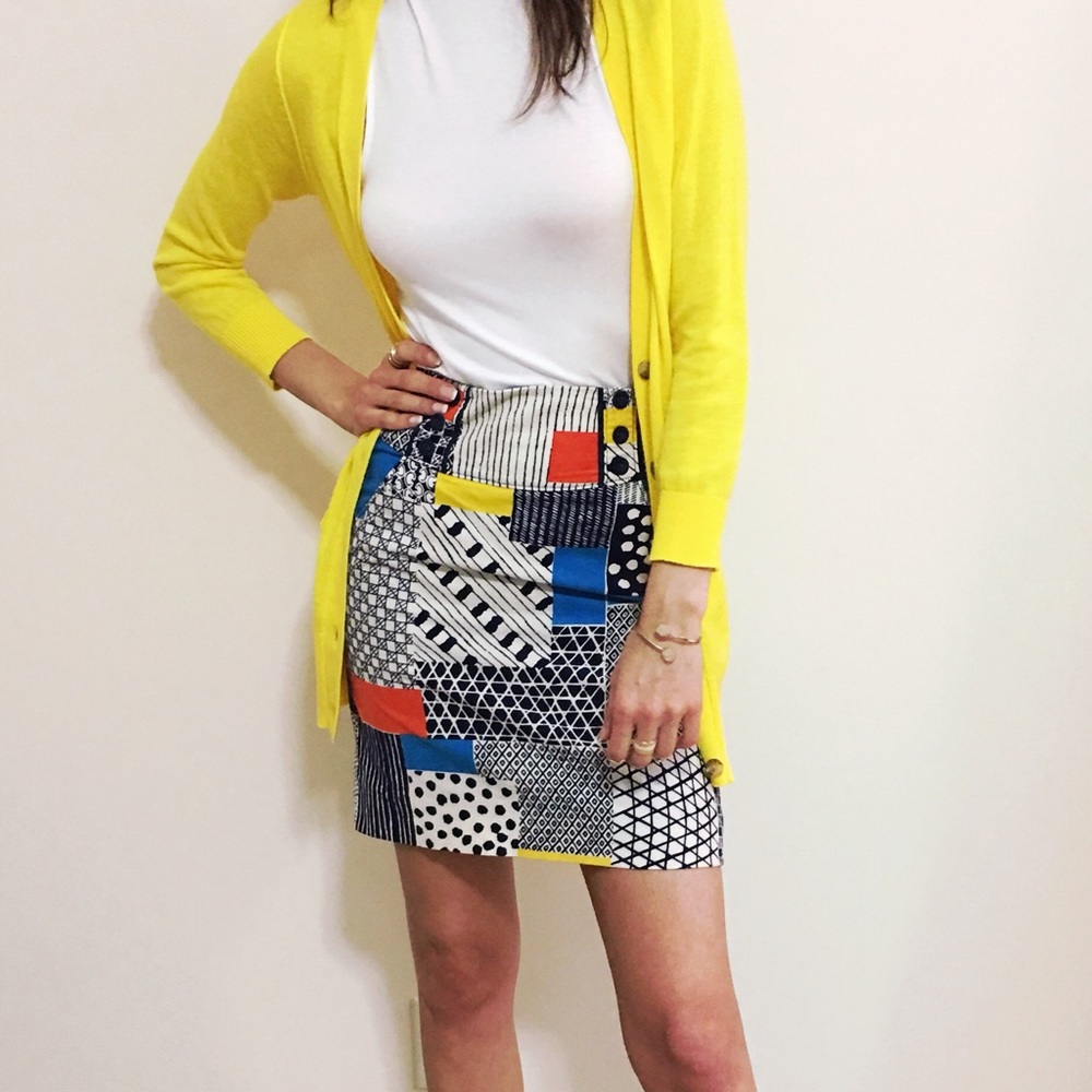 Anthropologie Multicolored Mini Skirt
